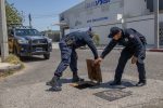 Vigila Policía Municipal infraestructura del OOMSAPAS La Paz para evitar actos vandálicos