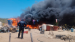 Atienden Policías Municipales incendio de una vivienda en la Delegación San Juan de Los Planes