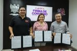 Firma Milena Quiroga convenio de redondeo para construir nueva biblioteca infantil “Abra Palabra”