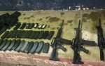 Aseguran armas, cargadores y equipo táctico durante acción operativa en Mulegé