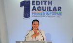 Edith Aguilar rinde su primer informe de gobierno del segundo periodo administrativo