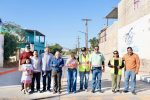 Alcaldesa Paz Ochoa inaugura pavimentación de calles Jorge Luis Borges y Lenguados