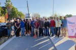Encabeza Saúl González jornada de limpieza e inaugura andador en La Paz, en la colonia La Rinconada