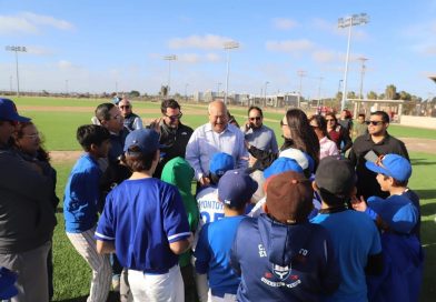 El deporte y la convivencia comunitaria se fortalecen en Guerrero Negro con un nuevo estadio de béisbol