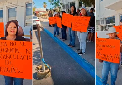 En plenas vacaciones trabajadores del Issste se manifiestan en la Delegación de BCS