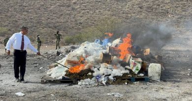 Incineran más de 2.6 toneladas de narcóticos en La Paz