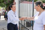 Milena Quiroga verifica suministro de agua en Rinconada de las Californias