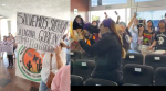 Exigencias y tamborazos en la manifestación de ciudadanos y activistas en defensa de la Sierra de la Laguna