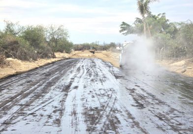 Registra avance del 45% la pavimentación del camino a El Ancón en Los Barriles