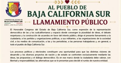 AL PUEBLO DE BAJA CALIFORNIA SUR LLAMAMIENTO PÚBLICO