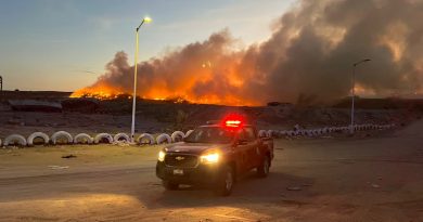 Investigan como intencional el incendio frente al relleno sanitario de La Paz