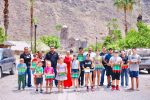 Visita Paz Ochoa Amador a niñas y niños que inician los cursos de verano de la comunidad de San Javier
