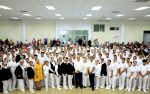 UABCS fortalece la formación clínica de 128 estudiantes de Enfermería con imposición de cofias y fístoles