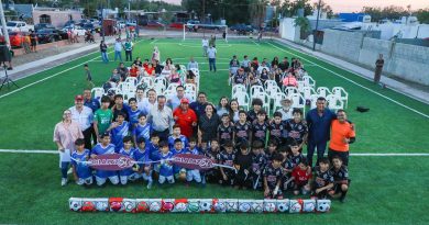 Entrega Ayuntamiento de La Paz campo de fútbol del Centro Impulso en Invi Mezquitito