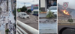 Lluvias provocan inundaciones, apagones y afectaciones en La Paz y Los Cabos
