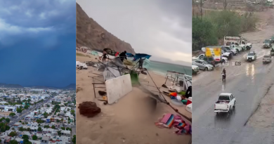 Vientos, lluvia y relámpagos del fin de semana generan caos en distintos puntos de BCS