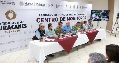 Instalara Consejo Estatal de Protección Civil puesto de mando en Comondú ante posible impacto el lunes