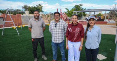 Supervisa Milena Quiroga obra de transformación del parque La Biznaga