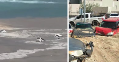 Lluvias vuelven a azotar Los Cabos; corrientes arrastran vehículos al mar