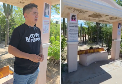 Crean memorial para Lisset Soto Salinas en el sitio donde desapareció en La Paz