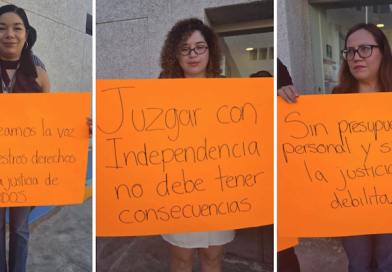 Exigen empleados del Poder Judicial en La Paz aumento salarial, más personal y respeto a la independencia judicial