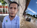 Puerto San Carlos pide un muro de contención ante el constante ingreso del mar