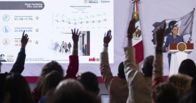 Presidenta destaca récord histórico de 51.1 millones de viajeros internacionales en primer semestre del 2026